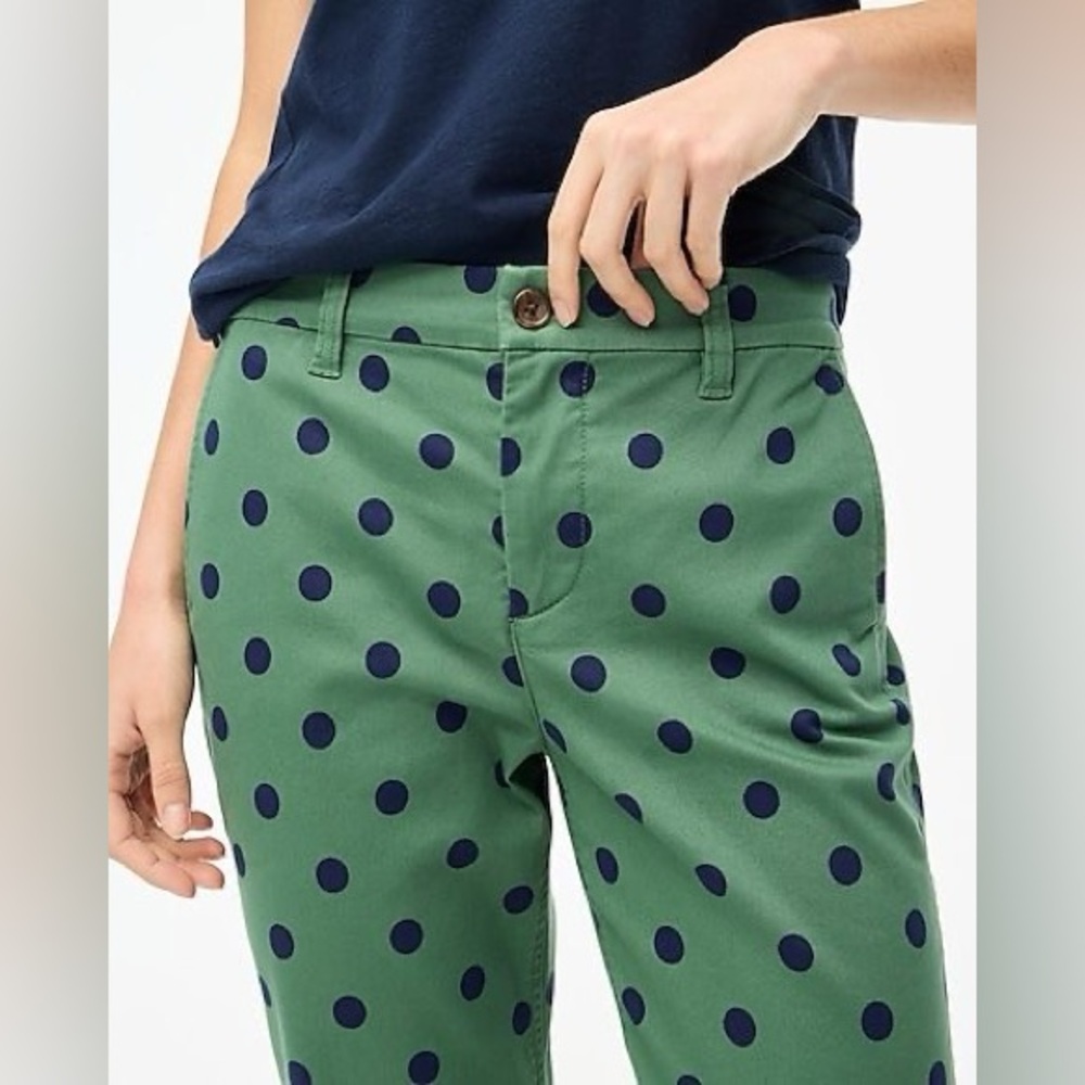 J. Crew Printed High-Rise Girlfriend Chinos - Picture 3 of 10